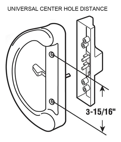 Juego De Manijas Para Puerta Corrediza De Patio, Juego De Ma