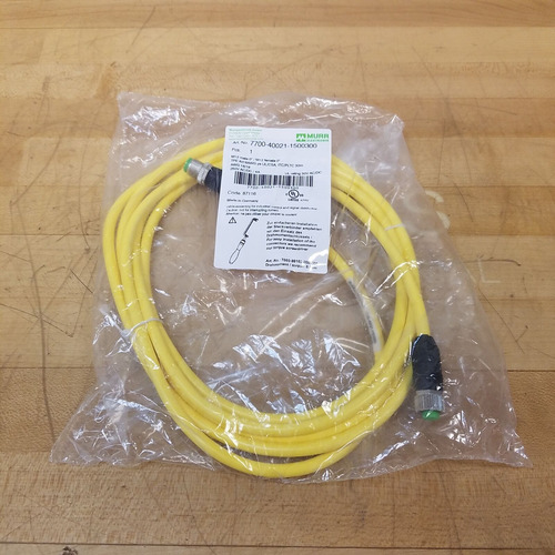 Murr Elektronik 7700-40021-1500300 Cordset, M12 4 Pi Ccw