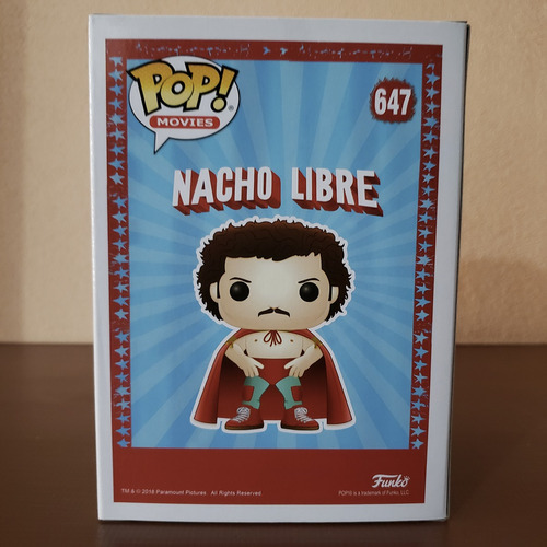 Funko Pop! Movies Nacho Libre #647 Versión Chase Original (Usado)