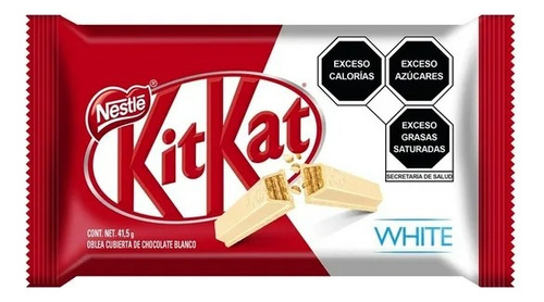 9 Pzas Oblea Kitkat Cubierta Con Chocolate Blanco 41.5 G
