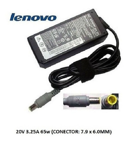 Imagen 1 de 3 de Cargador Laptop Lenovo 90w 20v Punta Redonda Itr