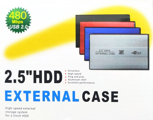 Imagem 1 de 1 de Case Hd Externo 2.5 Notebook Usb 2.0 Ps4 Xbox Pc Linux A@