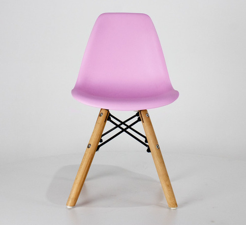 Mesa Redonda Tripé Pé Palito 50cm + 2 Cadeira Eiffel Kids
