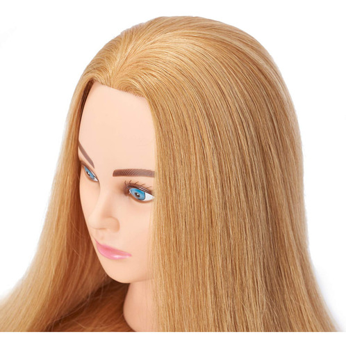 Hairingrid Cabeza De Maniqui De 20 A 22 Pulgadas, 100 % Cabe