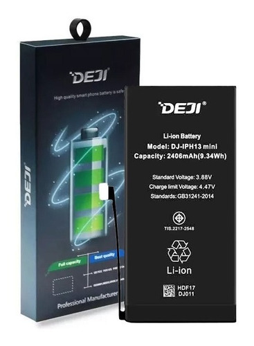 Bateria Litio Premium Para iPhone 13 Mini 2406mah Marca Deji