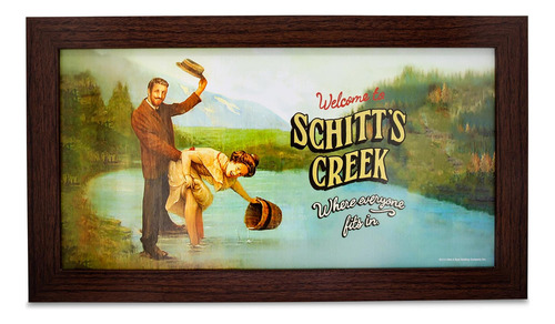 Arte De Parede Silver Buffalo Schitt's Creek Welcome Sign Re