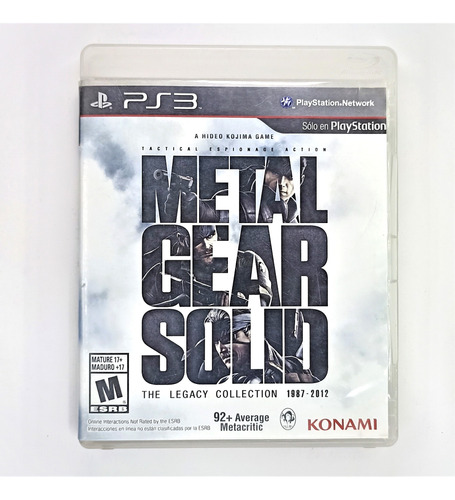 Metal Gear Solid The Legacy Collection Playstation 3