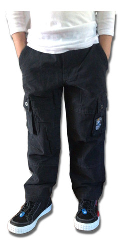 Pantalon Niño Cargo 5m412-ii9 Azul Maui And Sons Kids