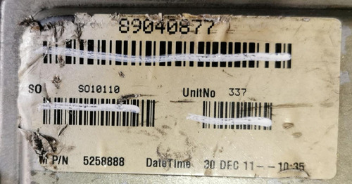 Computadora De Inyección Cummins Foton Aumark 2012 Original (Usado)