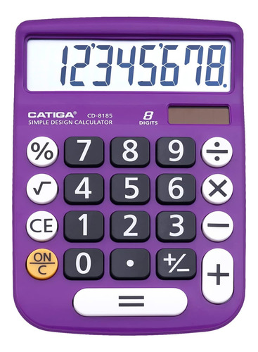 Calculadora De Escritorio Catiga 12 Digitos Cd-2786 Violeta
