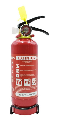 Extintor Recargable 500 G Base Rojo Automotriz