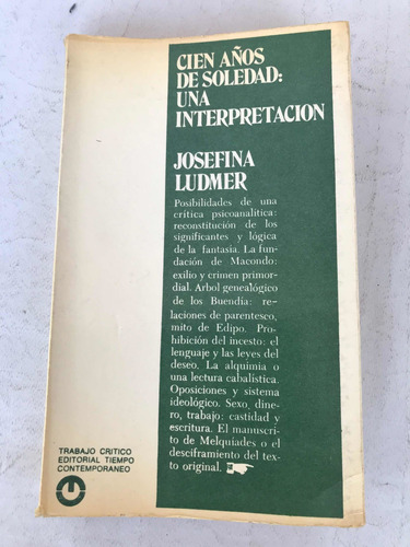 Cien Años De Soledad Una Interpretación Josefina Lúdmer