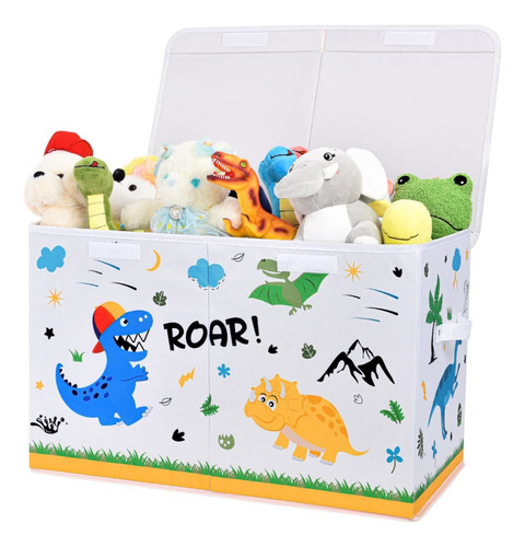 Caja De  S Niños De Dinosaurios  Baúl De Almacenamien...