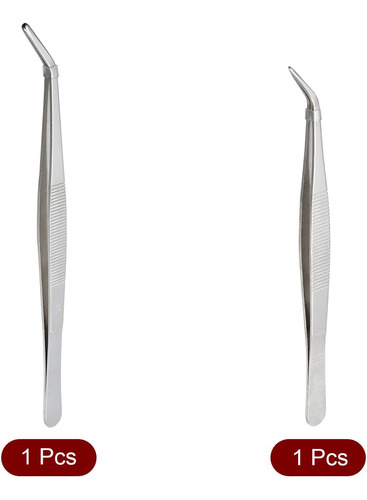 Juego De Tweezer De Acero Inoxidable Uxcell