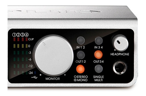 Imagen 7 de 10 de Placa De Sonido Midiplus Studio 4 24 Bits 192khz