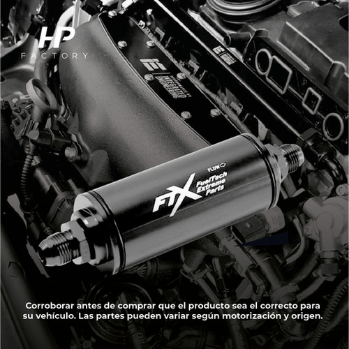 Filtro De Combustible An6 100 Micrones Negro Ftx Fueltech