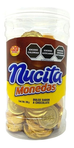 Nucita Monedas De Chocolate 120 Pzas 708g