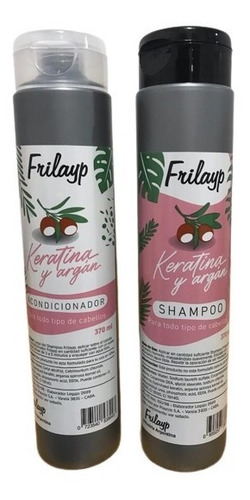 Imagen 4 de 4 de Shampoo + Acondicionador + Keratina X240g Frilayp