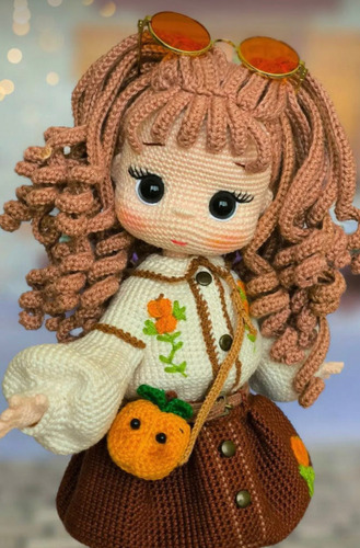 Muñeca Tejida A Crochet Personalizada