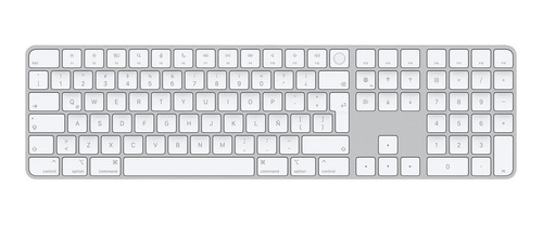 Teclado bluetooth Apple Magic Keyboard con Touch ID y teclado numérico QWERTY español España color blanco
