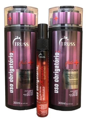 Truss Plus Mais Shampoo Cond. 300ml+uso Summer Miracle 30ml