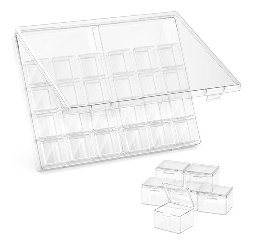 Cajas De Almacenamiento Apilables De 30 Compartimentos Con T