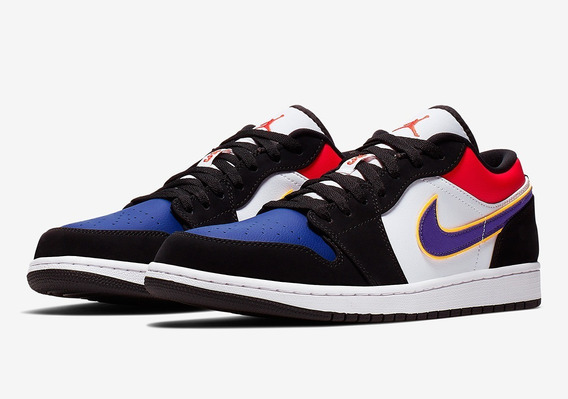 jordan 1 azul con rojo