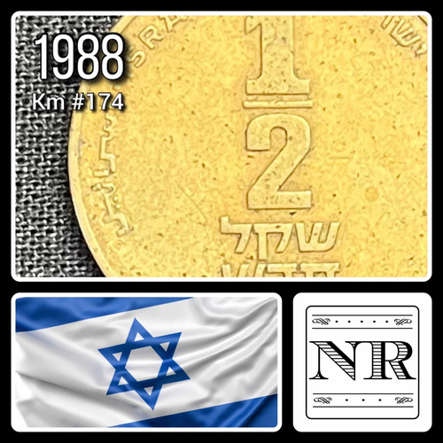 Israel - 1/2 New Sheqel - Año 1988 (5748) - Km #174