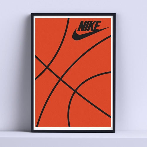 Cuadro Nike Basketball Decorativo 30x40cm Listo P Colgar