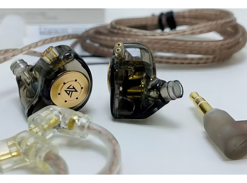 Fone De Ouvido Kz Edx Pro Sem Mic Audiófilos Cor Preto