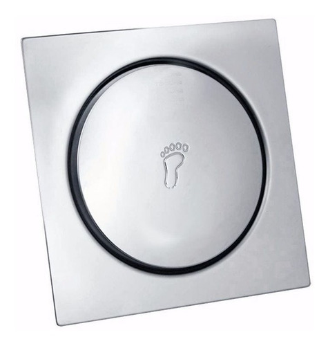 Ralo Inteligente Banheiro Inox Click Up Quadrado 15x15