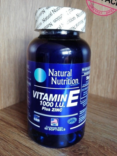 Vitamina E 1000 I.u. 60 Cáp. Natural - Unidad a $9