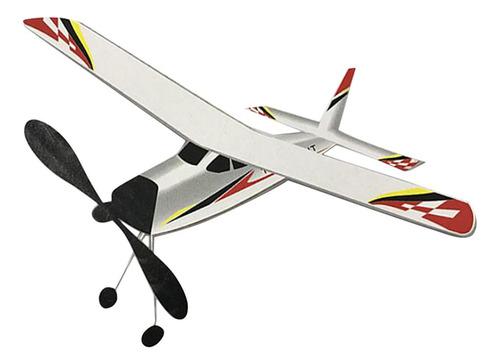 Modelo De Avión Con Motor Elástico De 2 Piezas Para