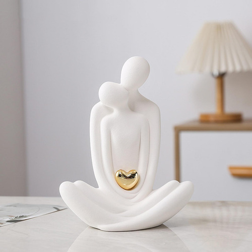 Estatua De Esculturas De Pareja Adorno De Mesa Romántico