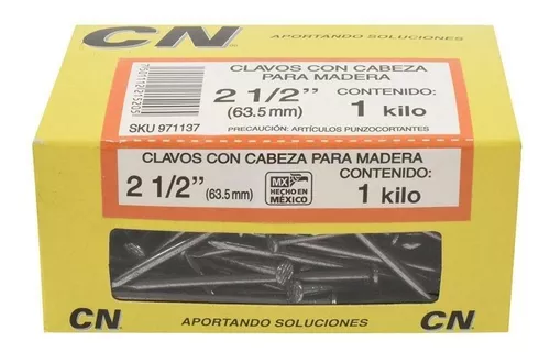 CLAVO S/CABEZA STD 1-1/2 500 G