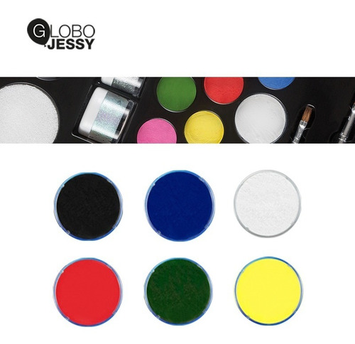 Maquillaje Caritas Pintadas Set De 6 Potes