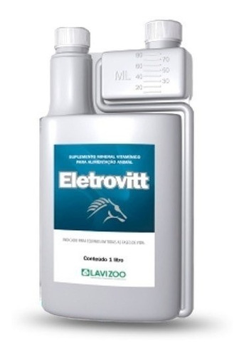 Eletrovitt Lavizoo - 1 Litro  Eletrolítico Para Equinos