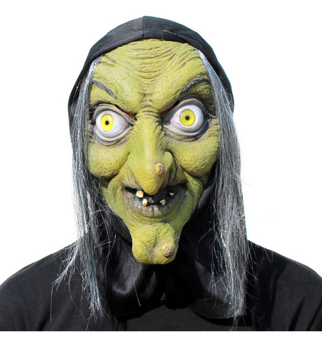 Fwefww Disfraz De Cosplay De Terror Para Halloween Con Máscara De B