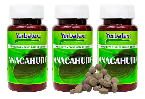 Pack 3 Té De Hierba Anacahuite Envase Con 100 Piezas C/u