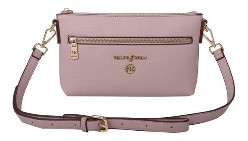 Bolsa Tiracolo Pequena Fellipe Krein Ss23 Liso Fk548 - Nude