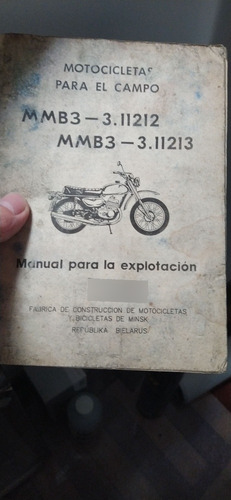 Manual Propietario Motos Minsk Mmb3 En Español Original