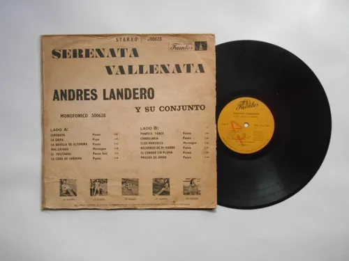 Andres Landero Conjunto Serenata Vallenata Lp Vinilo 1971 (Usado)