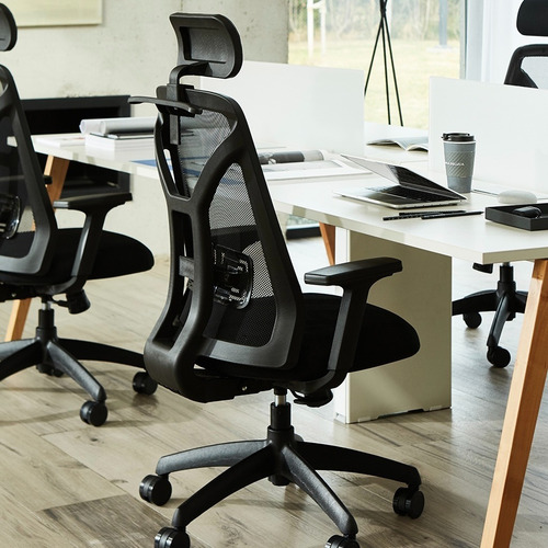 Imagen 3 de 8 de Sillón Ergonómico Tokio Synchro C/cabezal Y Perchero Rossi