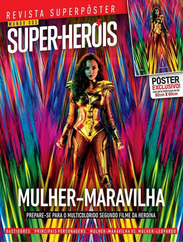 Livro Superpôster Mundo Dos Super-heróis - Mulher Maravilha
