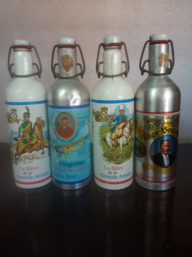 Botellas De Coleccion De Aluminio Con Tapa De Ceramica