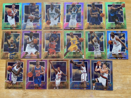 17 Tarjetas Nba Ex-2000 Transparentes