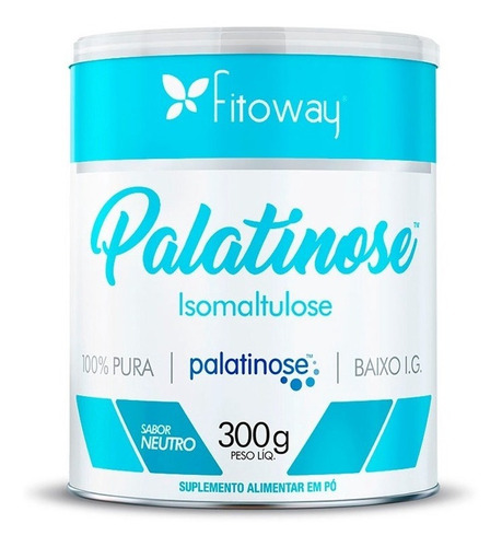 Palatinose Isomaltulose 100% Pura 300g - Fitoway Sabor Sem sabor