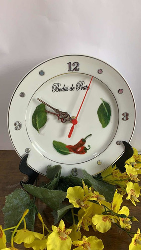 Imagem 5 de 5 de Relógio Bodas De Prata 25 Anos Casamento 21cm