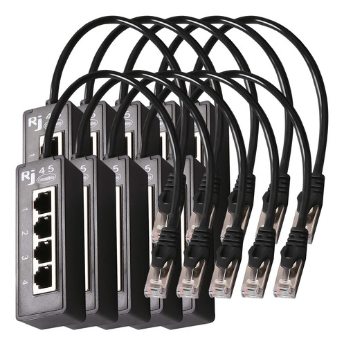 Conector De Puerto Ethernet, Mxntv-006, 10pzas, Divisor Rj45