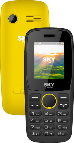 Celular Libre Dual Sim Sky F2g Cámara Fm Amarillo Gtia 3 Ct